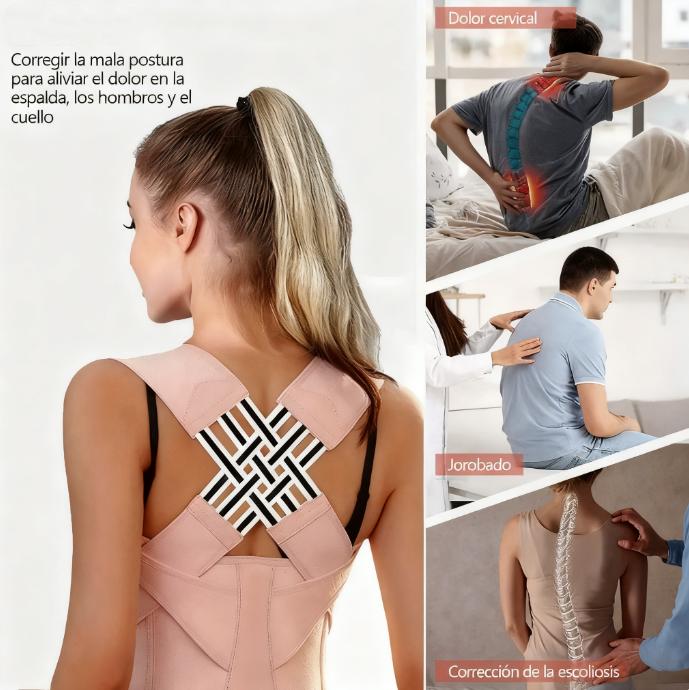 Corrector Postural Ortópédico Unisex – Diseño 3 en 1