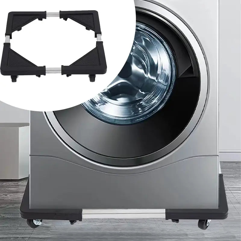 Base en Acero Inoxidable con Ruedas Giratorias