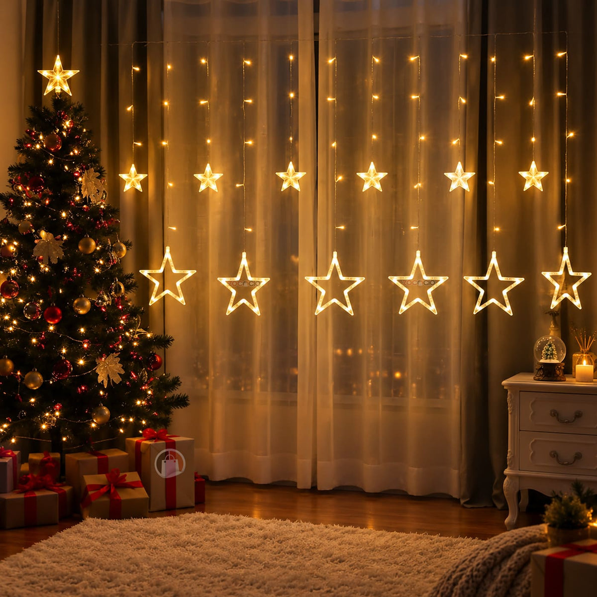 Cortina Punta Estrella Led 3 Y 6 M