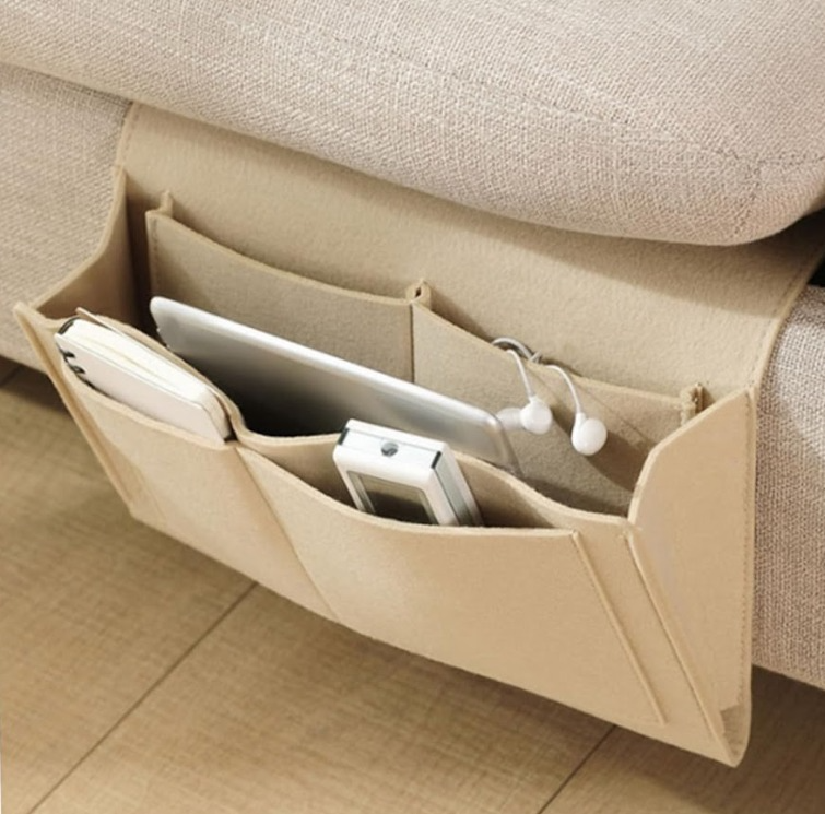 🛏️¡50% DE DESCUENTO AHORA! Bolsa organizadora colgante para mesita de noche con múltiples bolsillos