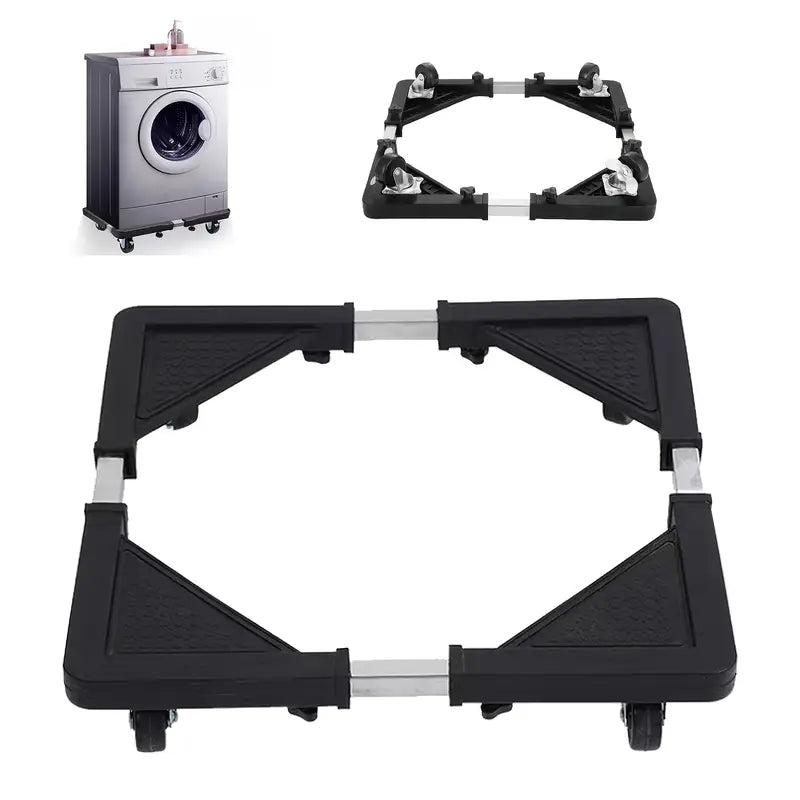 Base en Acero Inoxidable con Ruedas Giratorias