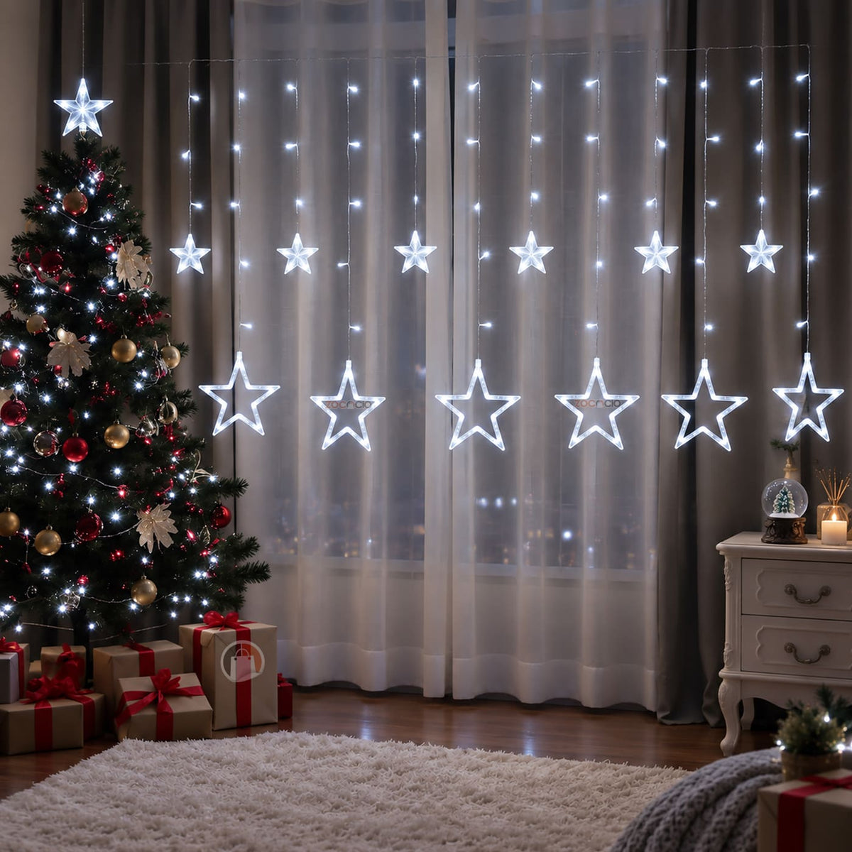 Cortina Punta Estrella Led 3 Y 6 M