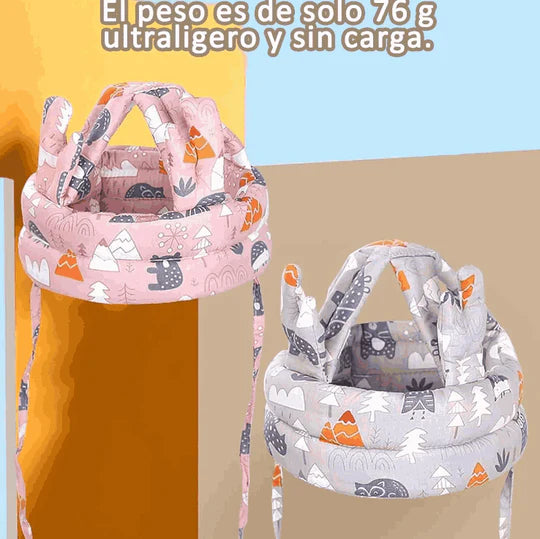 ¡2x1! Casco Protector Acolchado Contra Golpes y Caídas para Bebés