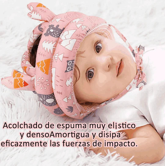 ¡2x1! Casco Protector Acolchado Contra Golpes y Caídas para Bebés