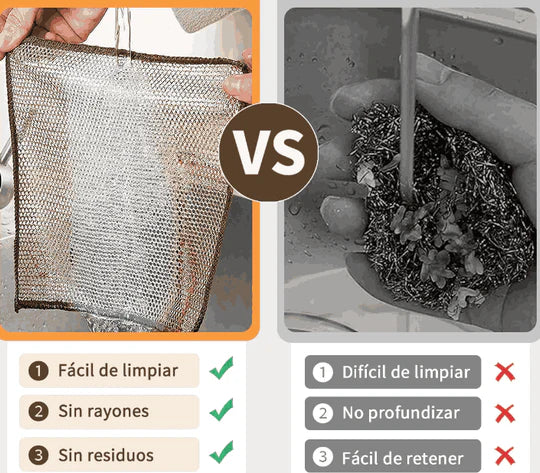 Set de 10 Paños Mágicos de Alambre para Cocina CleanMagic®
