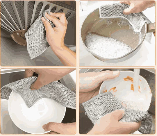 Set de 10 Paños Mágicos de Alambre para Cocina CleanMagic®