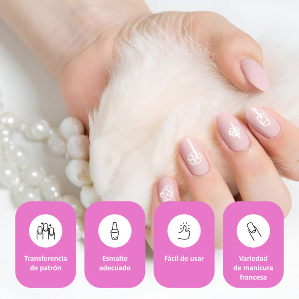NAILGENIUS™ – Set x6 de Plumas para Arte de Uñas
