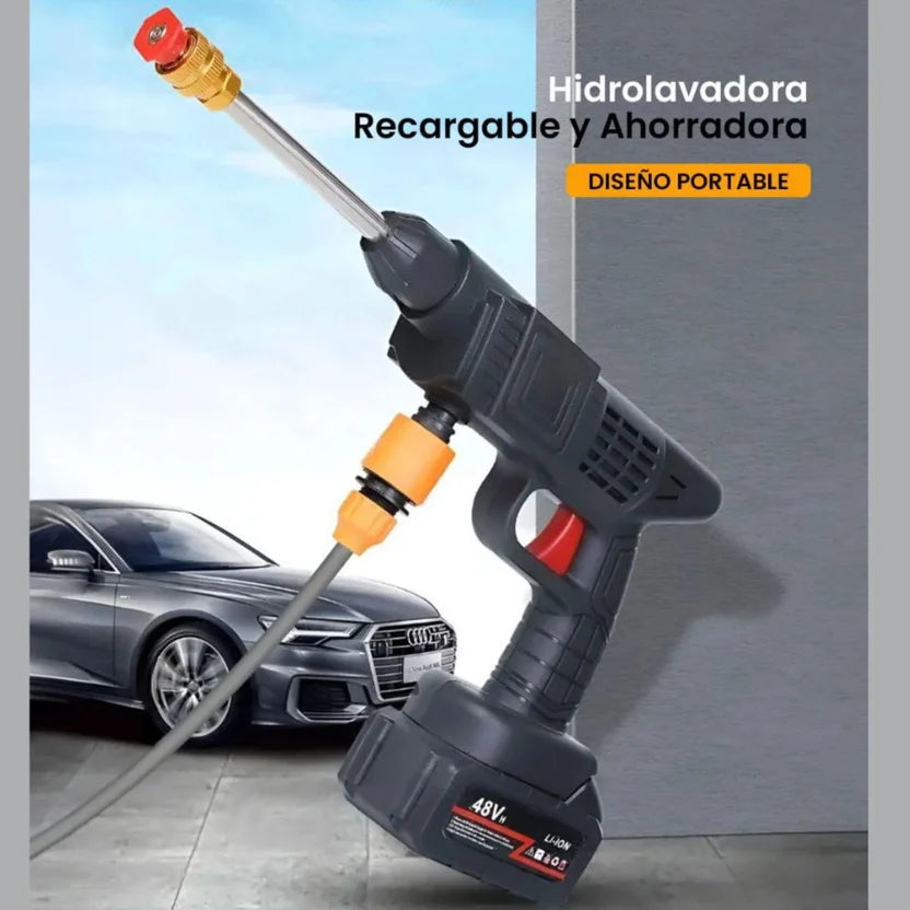Hidrolavadora Inalámbrica Portátil Recargable 48v 2 Baterías
